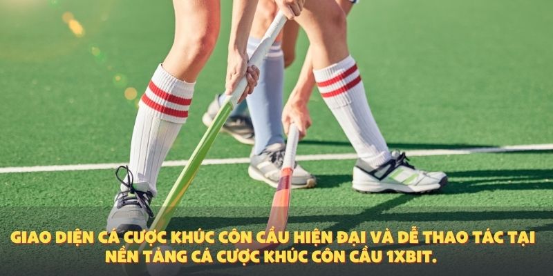 Giao diện cá cược khúc côn cầu hiện đại và dễ thao tác tại nền tảng cá cược khúc côn cầu 1XBIT.