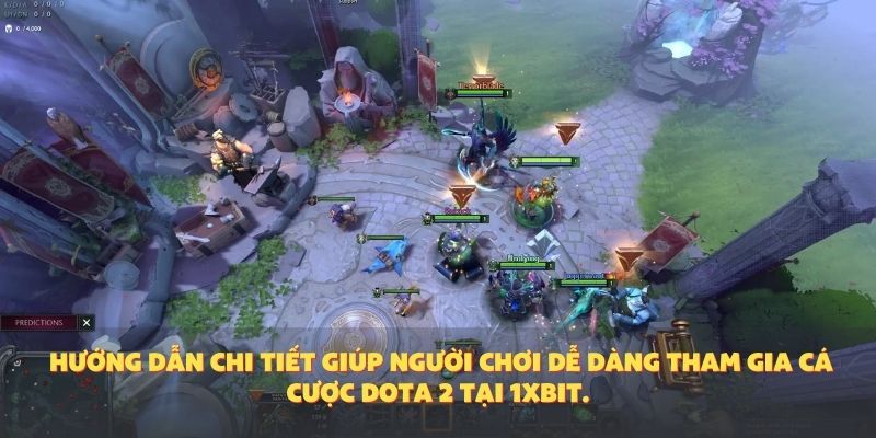 Hướng dẫn chi tiết giúp người chơi dễ dàng tham gia cá cược Dota 2 tại 1XBIT.