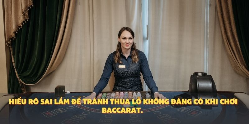 Hiểu rõ sai lầm để tránh thua lỗ không đáng có khi chơi baccarat.